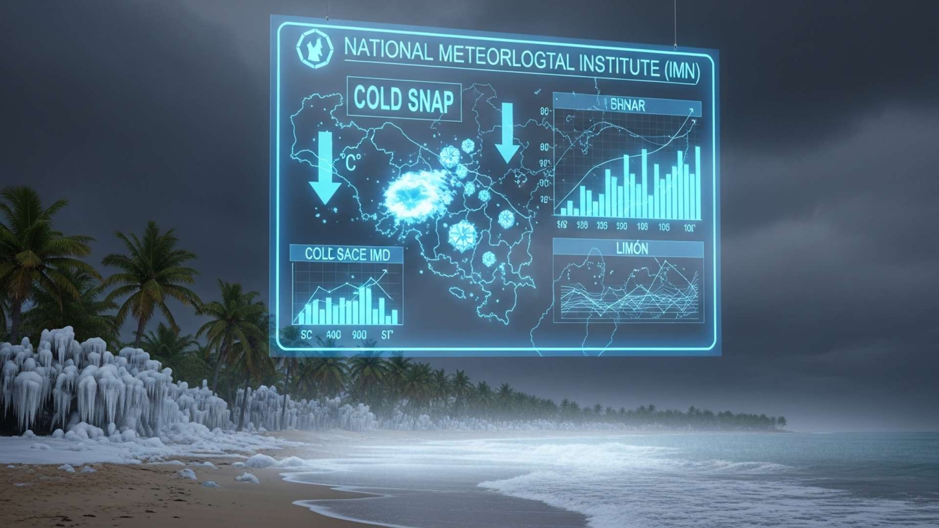 Costa do Caribe Estremece em Onda de Frio sem Precedentes