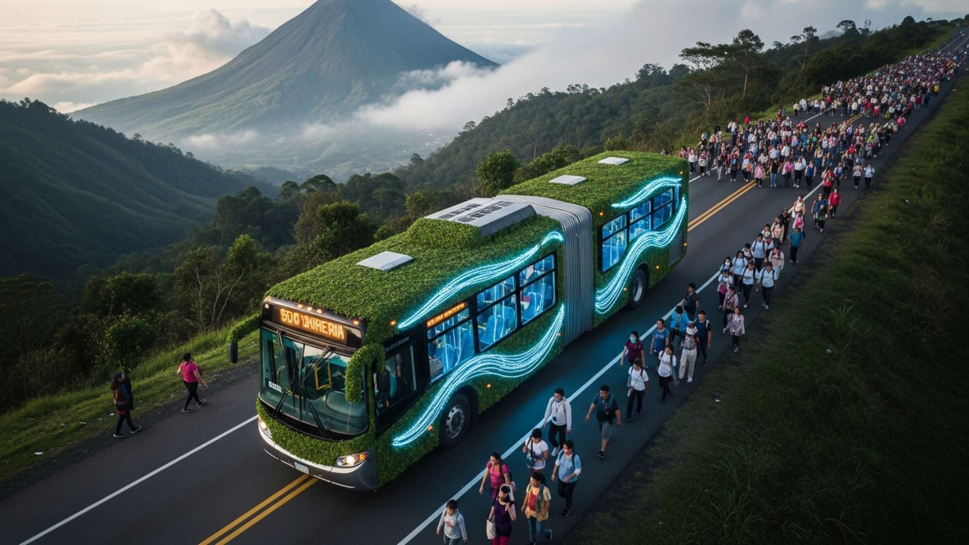 Costa Rica Mobiliza Frota de Transporte Público para Retorno da Peregrinação Romeria