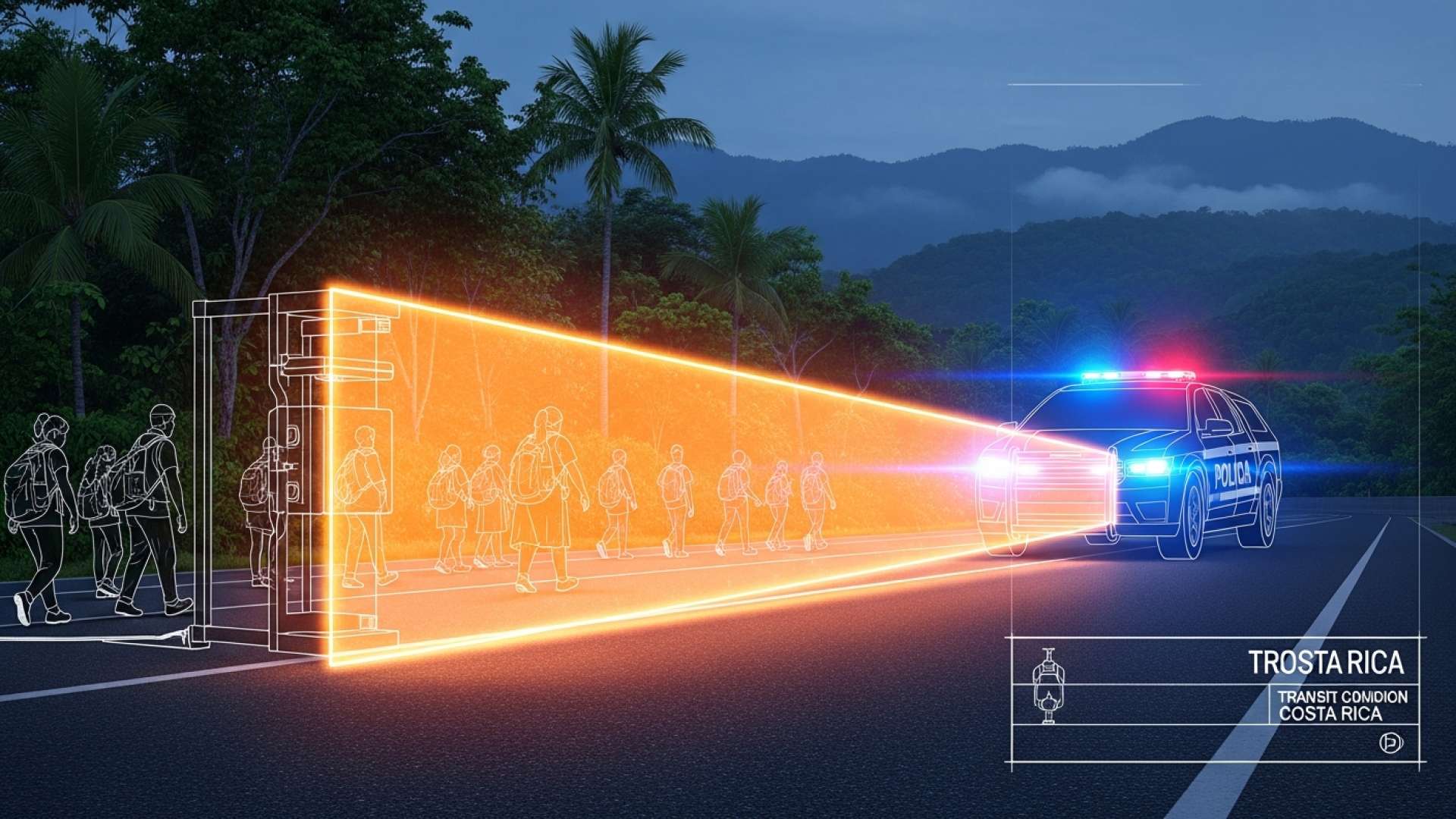 Polícia de Trânsito da Costa Rica Lança Campanha de Segurança para Peregrinos de Cartago