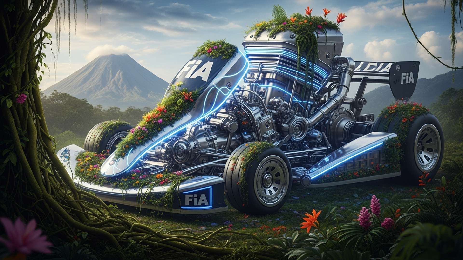 Gerardo Moreno hasbia a bandeira da Costa Rica no Global Karting Showdown