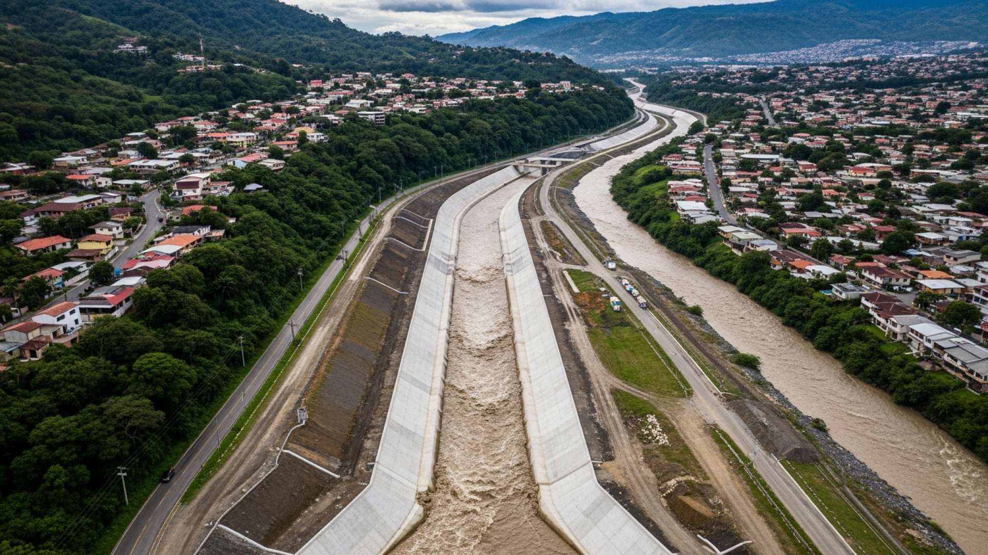 Enorme Muro do Rio Cañas Traz Tranquilidade para Comunidades de San José