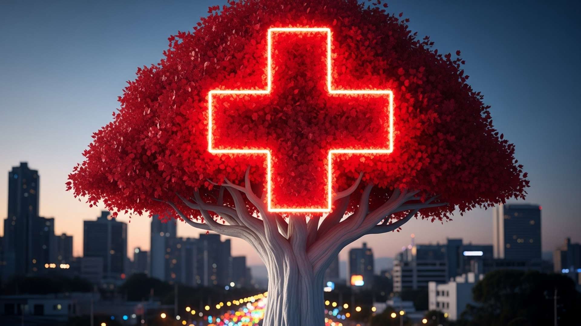 Grande Presença da Cruz Vermelha para Salvaguardar Participantes do Festival das Luzes