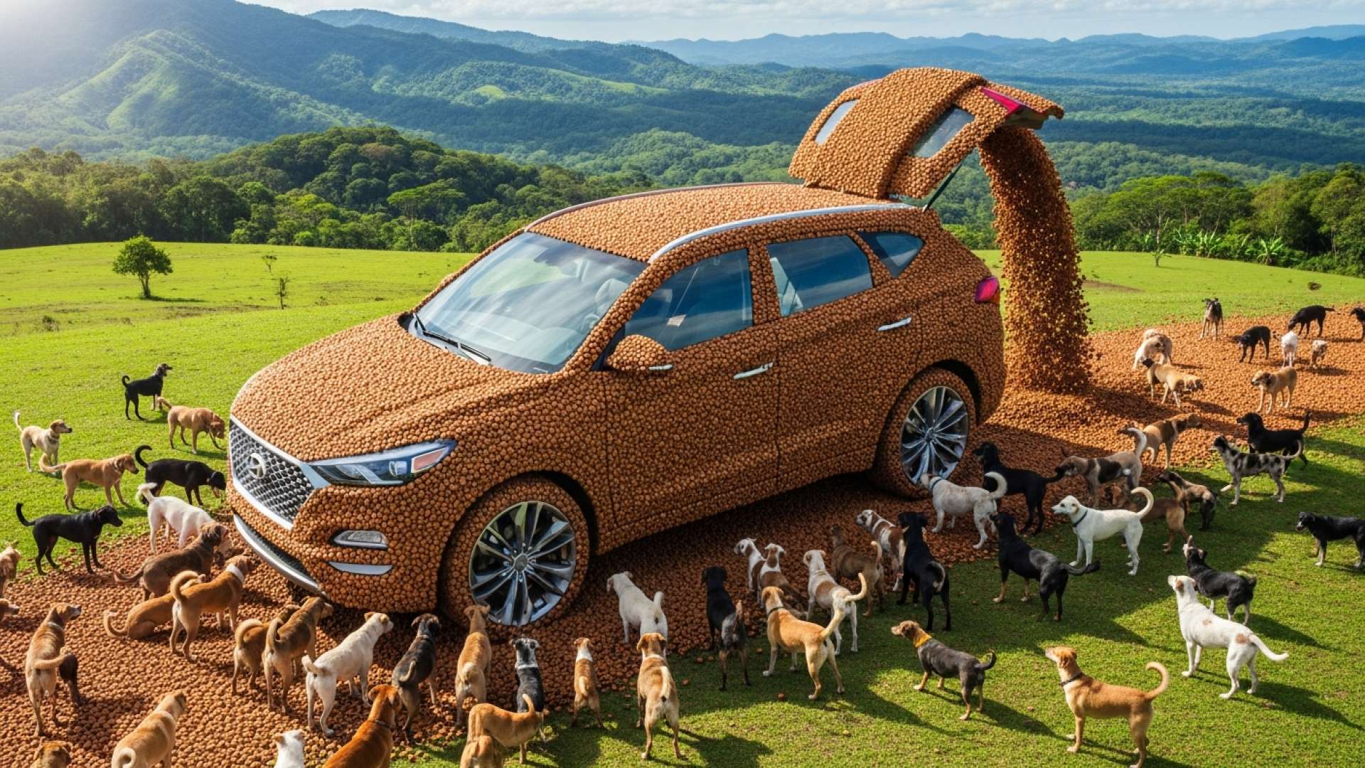 Passeio Recordista de Zaguatón Garante Comida para Miles de Cães