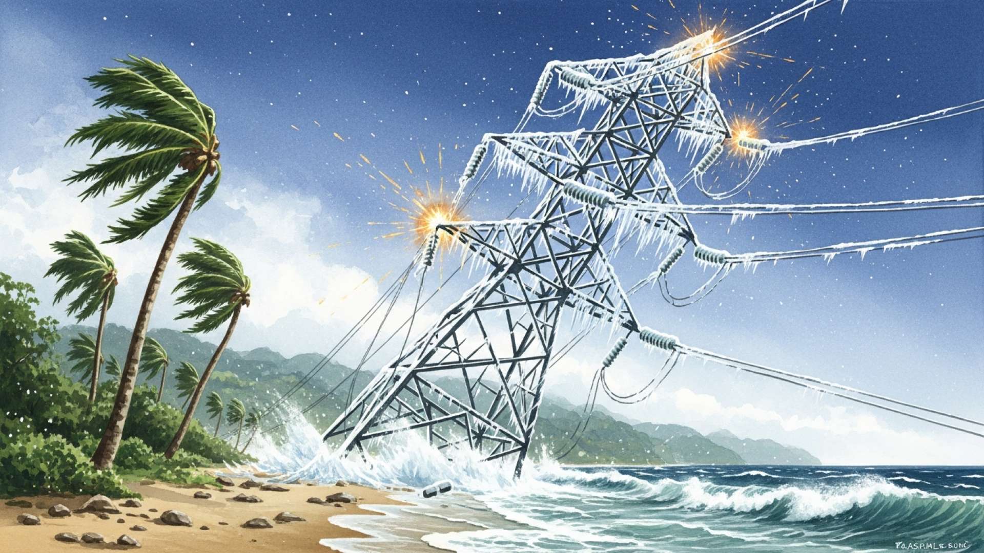 Milhares Ficam Sem Energia Elétrica Enquanto Ventos Fortes Atingem a Costa Rica